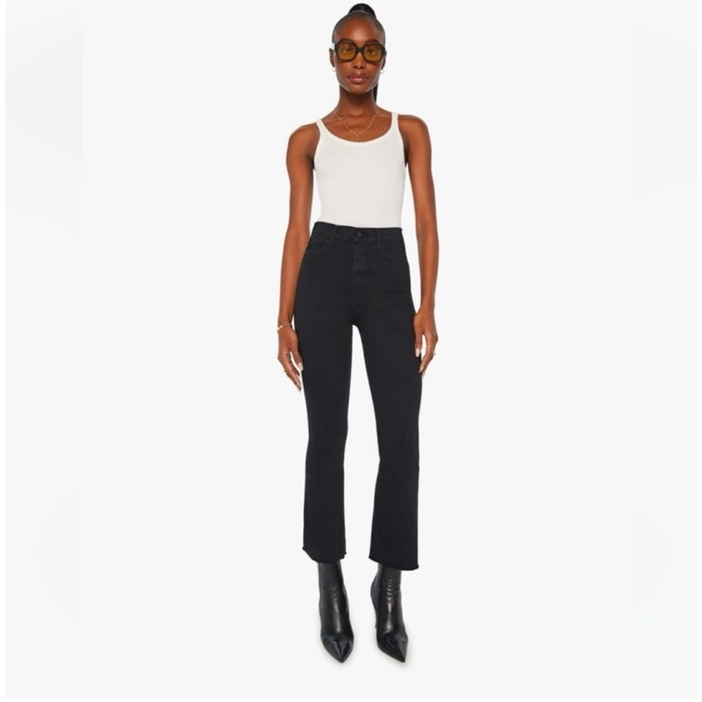 Mother The Hustler Ankle Fray jeans in Not Guilty  Sz 34